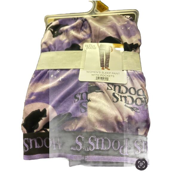 Women’s Disney Hocus Pocus Sleep Pant W/Pockets Purple Size Large Halloween - Picture 5 of 8